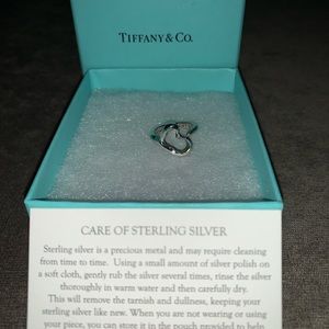 Elsa Peretti open heart sterling silver ring.